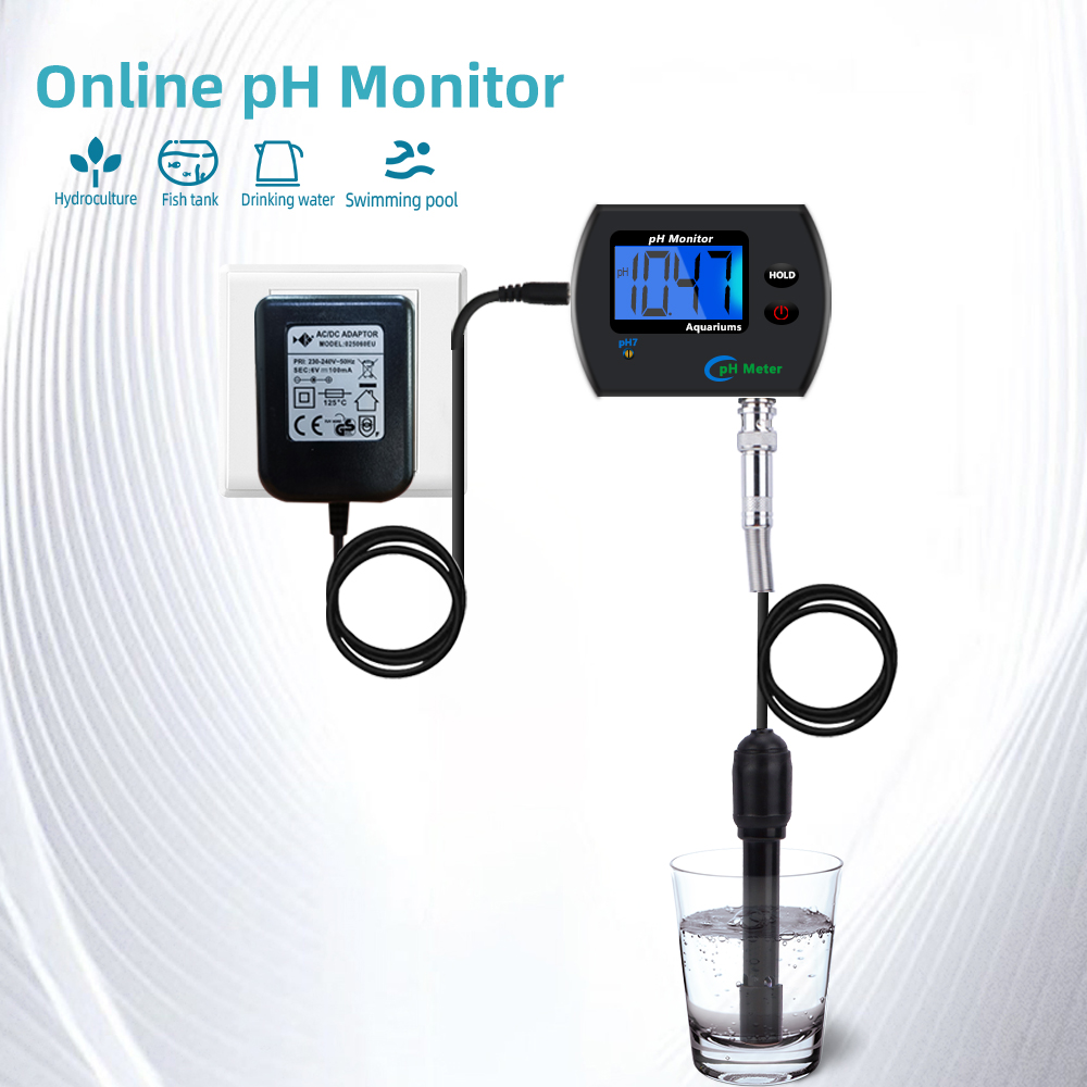 Marine Aquarium Par Meter - Medidor de Ph Digital para acuario,