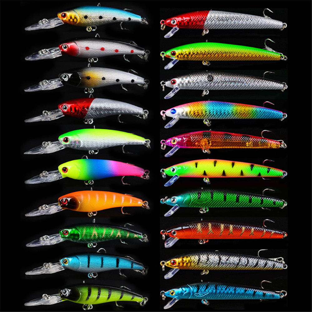 Marine Salt Mix - 20 unids/lote Minnow Señuelos de Pesca