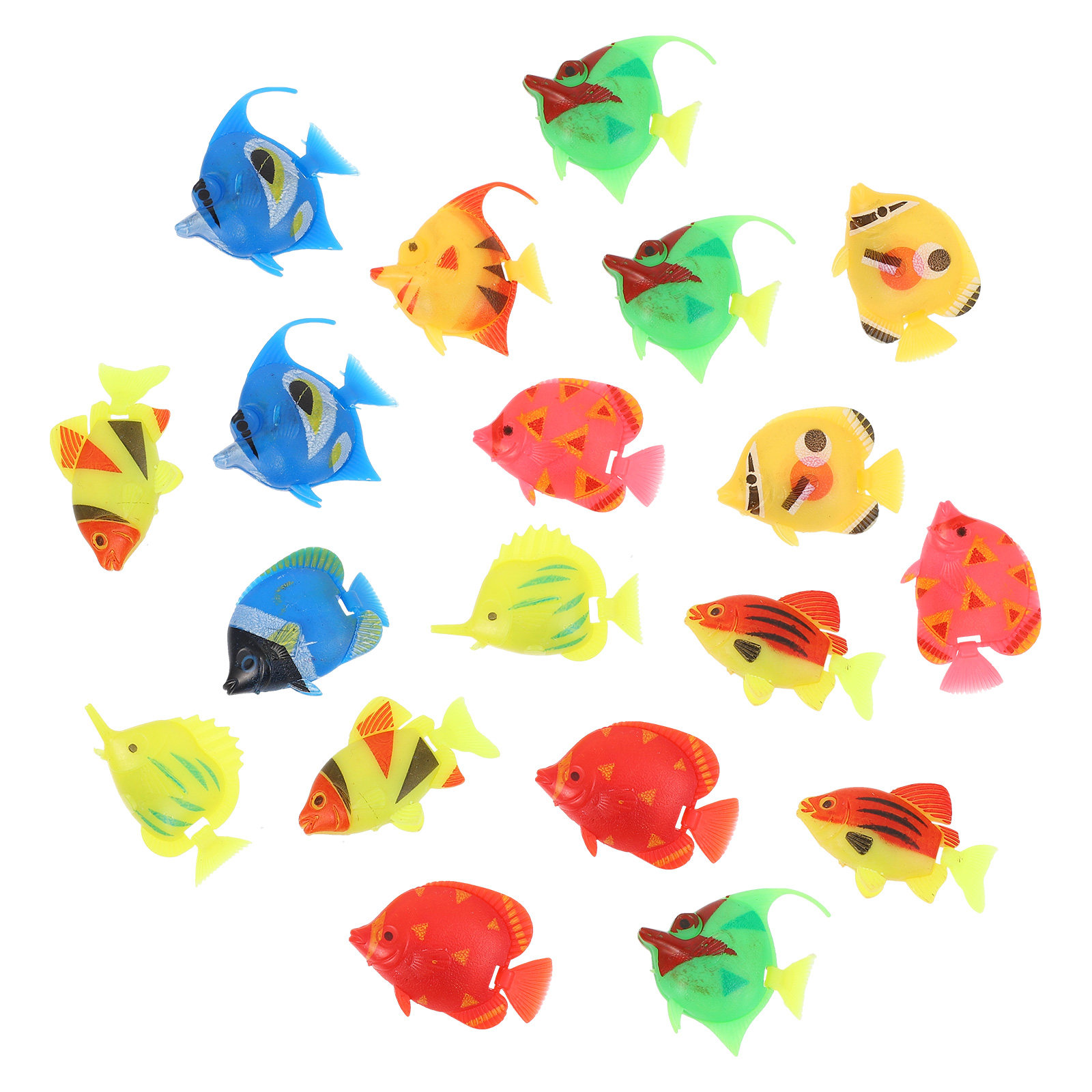 Aquarium Marine Color - 20 piezas de peces tropicales simulados