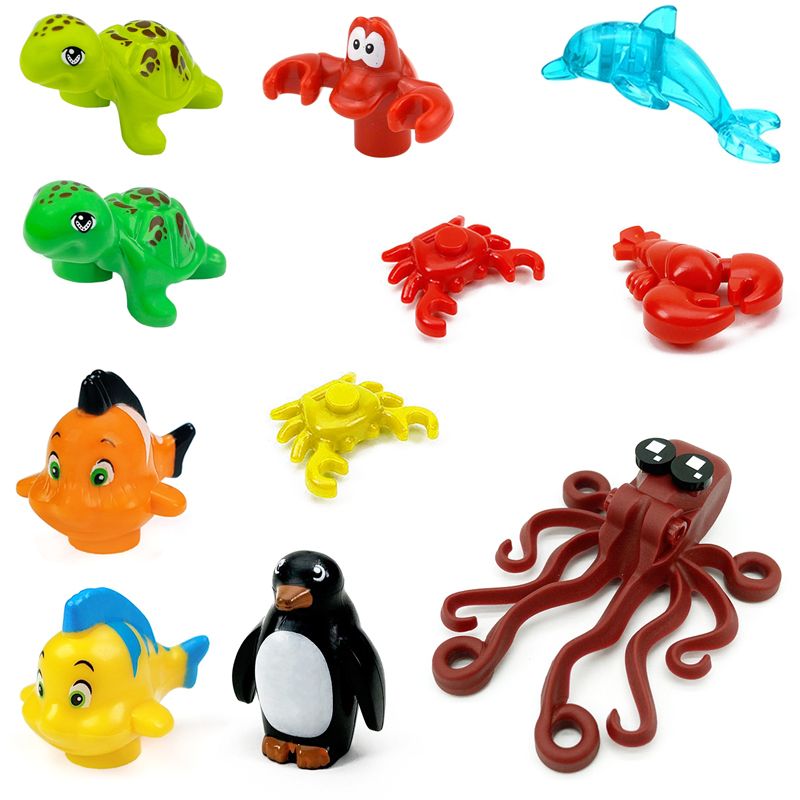 Marine Aquarium Hermit Crab - Bloques de construcción MOC de animales