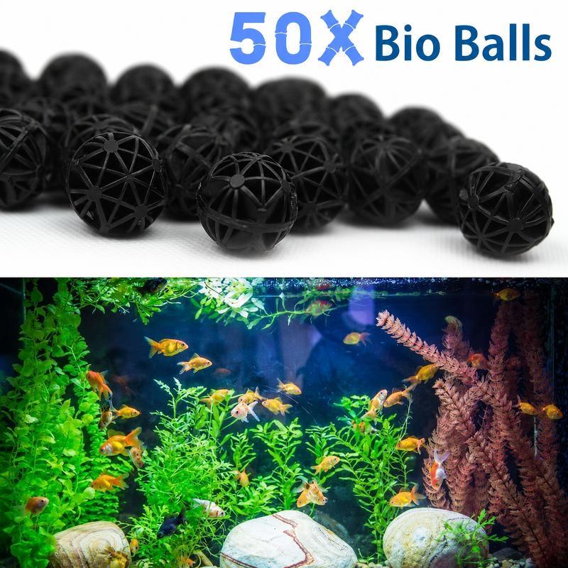 50 Piezas de Bolas de Filtro B - Aquarium Marine Fishes reseña y precio