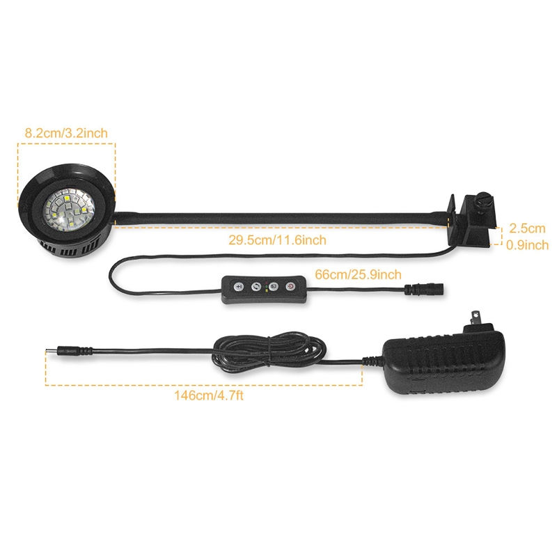 Luz LED de arrecife para acuar - Aquarium Marine Fishes reseña y precio