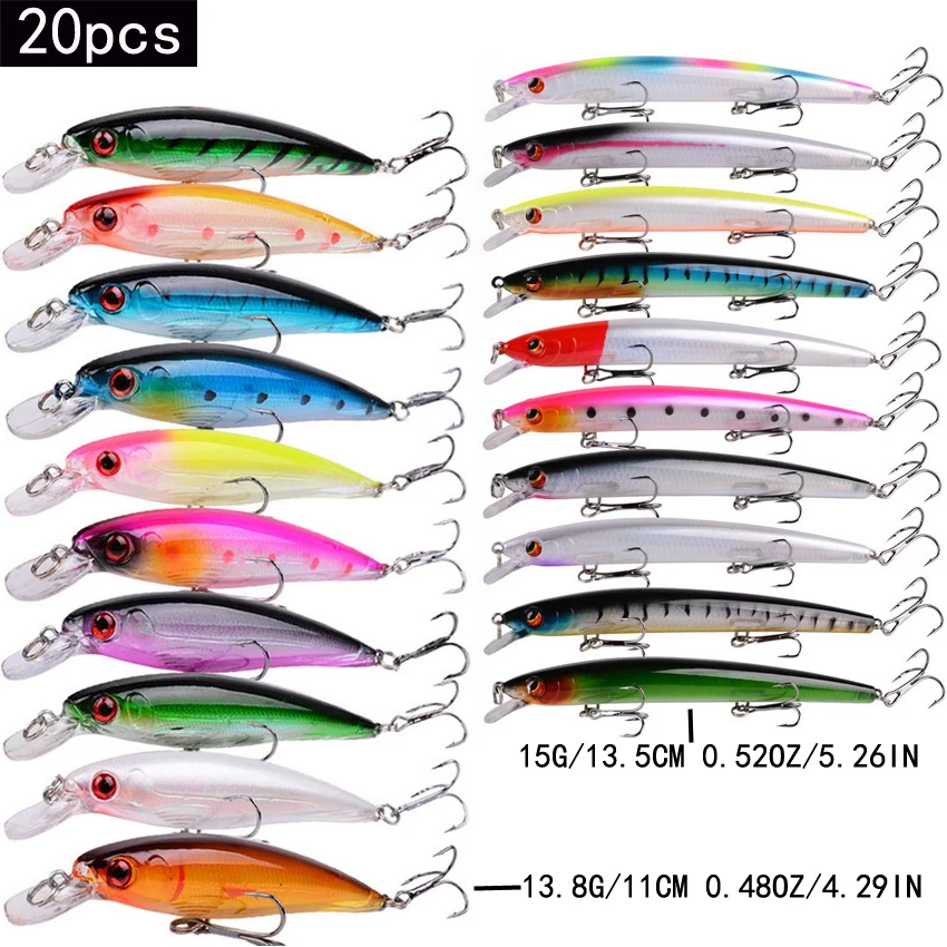 20/10 unids/lote Minnow Señuel - Marine Salt Mix reseña y precio
